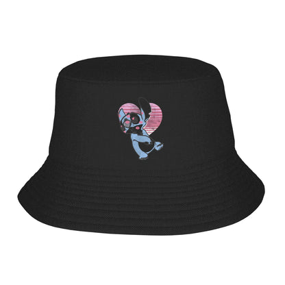 Streetwear Lilo and Stitch Bucket Hat Unisex Packable