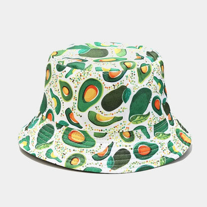 2022 18 Style Cotton Fruit Pattern Print Bucket Hat Fisherman Hat For Men And Women