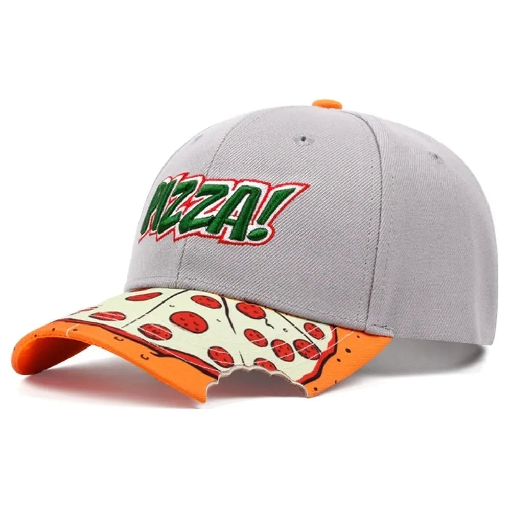 Fashion Casual Hip Hop Hats Adjustable PIZZA Embroidery Snapback Hats