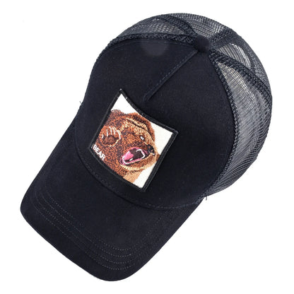 Four Seasons Snapback Baseball Cap Men Fashion Bear Embroidery