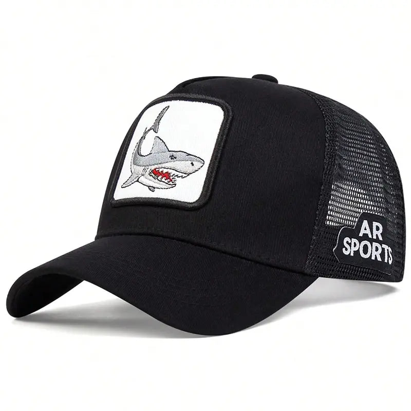 Unisex Shark Patch Embroidery Baseball Caps Spring Summer
