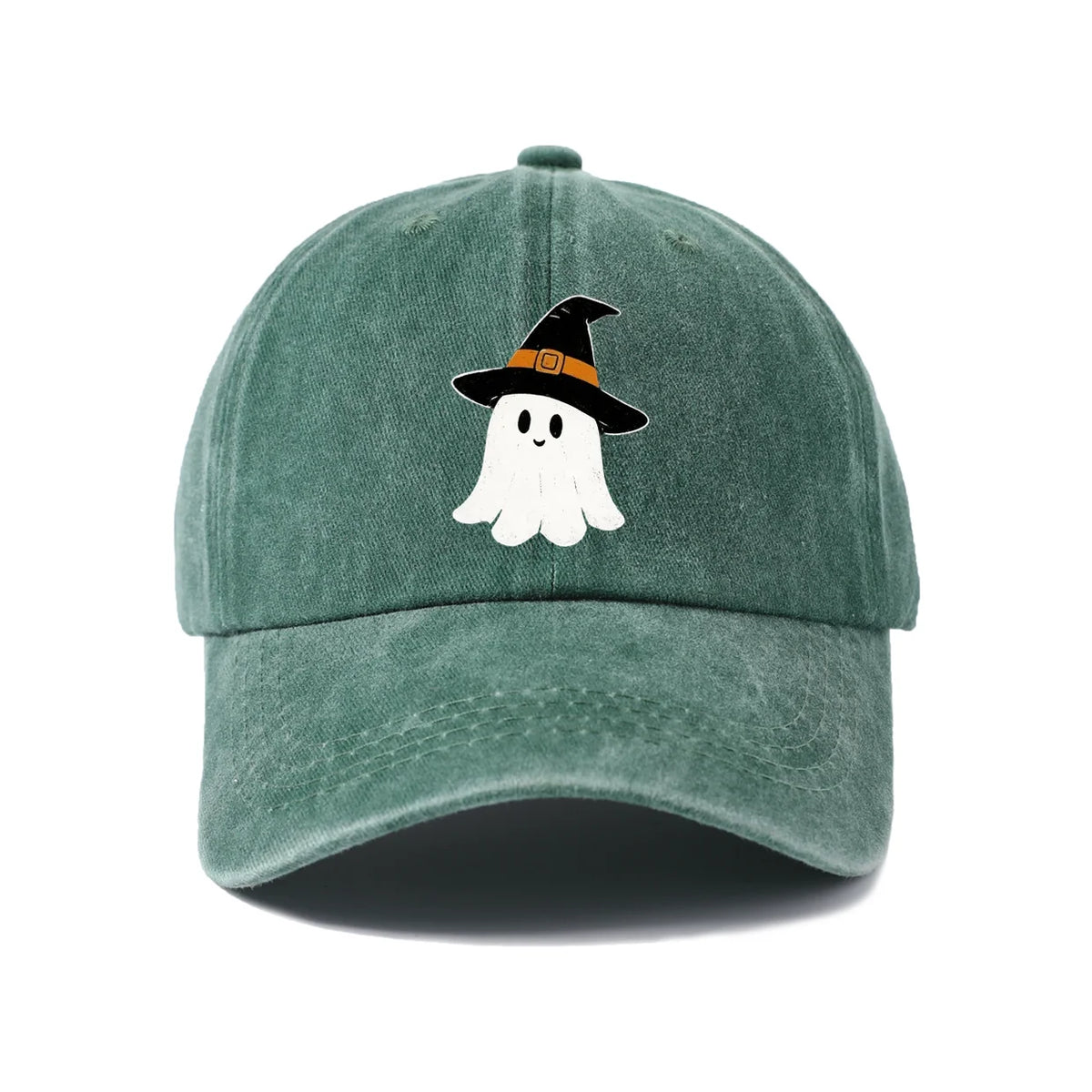 Witch Hat Ghost Graphic Baseball Cap