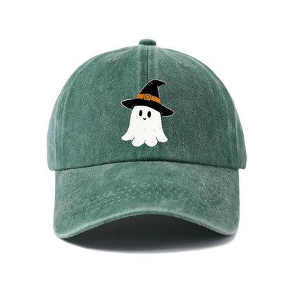 Witch Hat Ghost Graphic Baseball Cap
