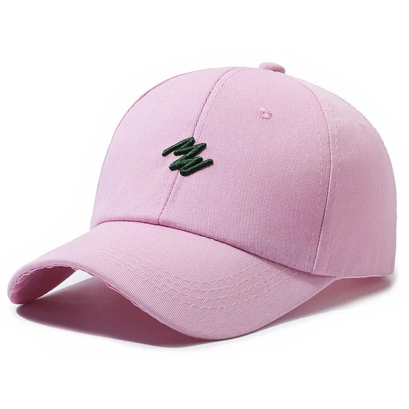 3D Embroidered "MN" Simple Korean Design Baseball Cap For Men Women
