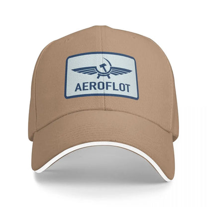 Unisex Baseball Hats Aeroflot Aviation Russe Pilote Aerospace Aviateur Baseball Caps