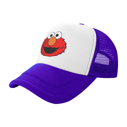 Elmo Cartoon Sesames Streets Trucker Hat Baseball Cap