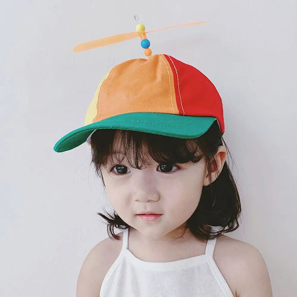 Rainbow Baseball Cap Funny Bamboo Dragonfly Adventure