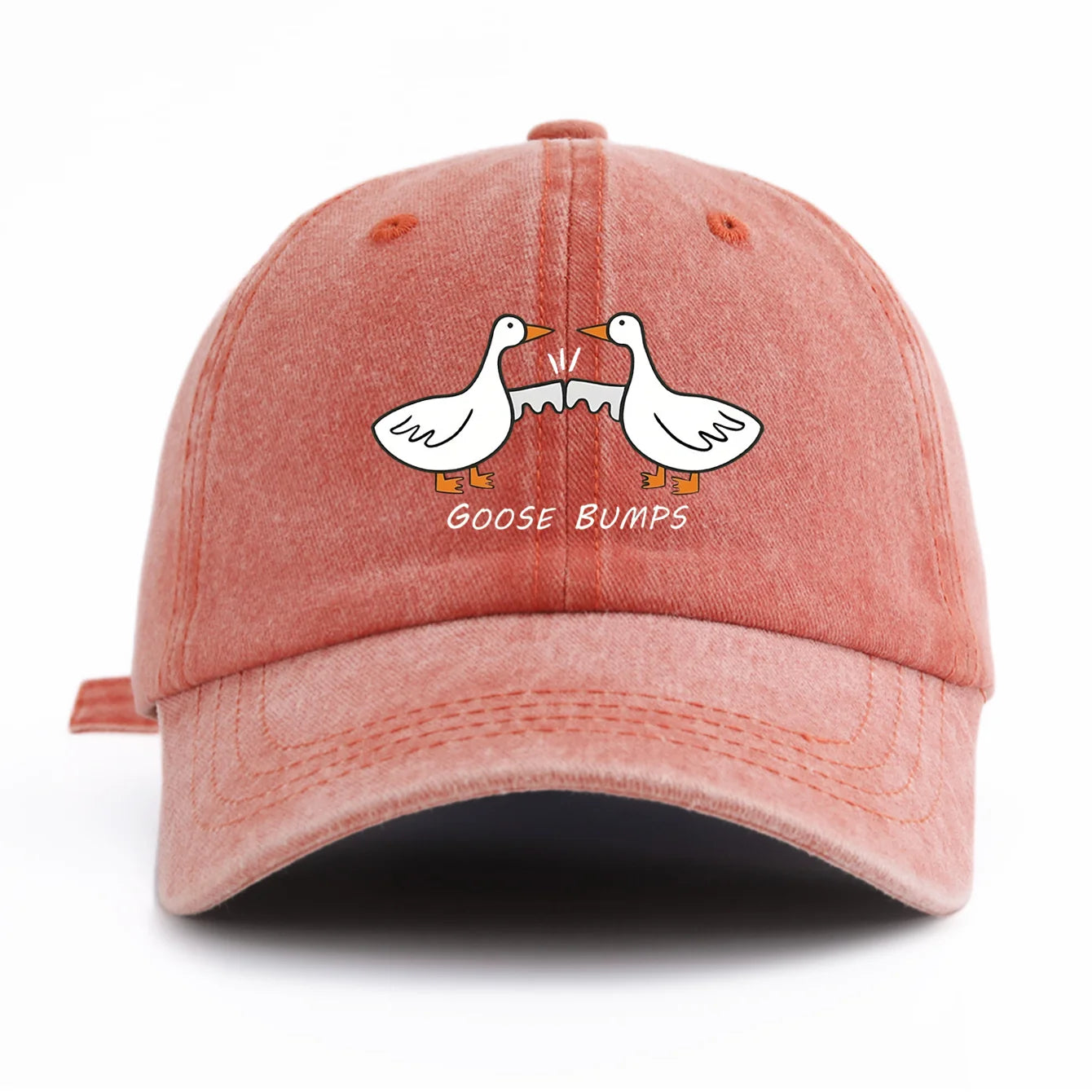 GOOSE BUMP Print Washed Baseball Cap For Adults