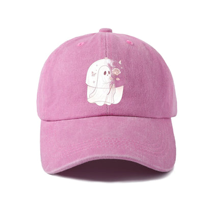 Cute Moon Ghost Graphic Baseball Cap