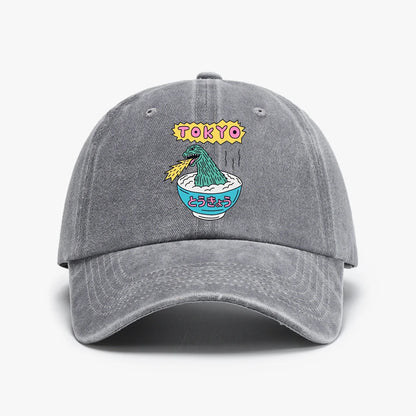 New Arrival Cartoon Dinosaur Print Japan Harajuku Baseball Cap