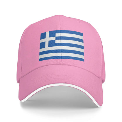 Greek Flag Greece Hellas Hellenic Sun Baseball Cap