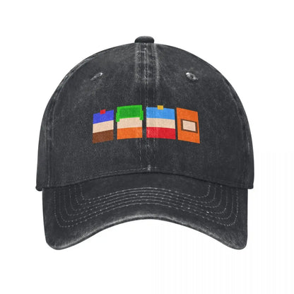 New Southpark 8Bit Logo Baseball Cap