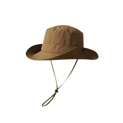 Men Solid Color Quick Drying Bucket Hats