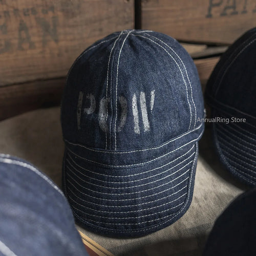 Bronson POW Prisoner Selvedge Denim Cap Baseball Hat
