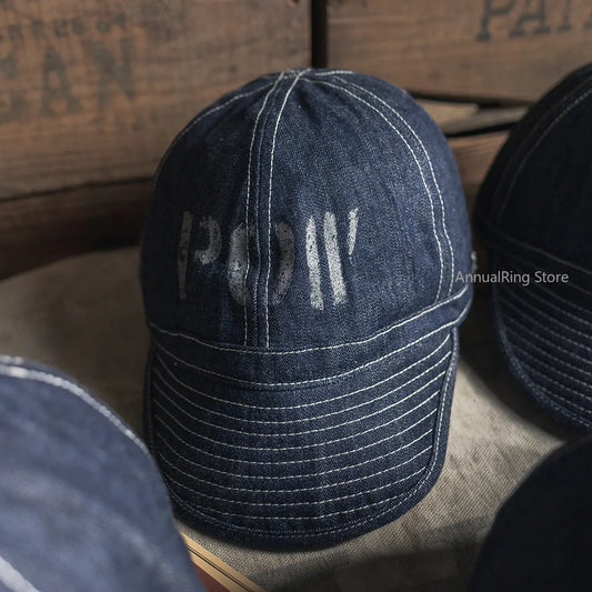 Bronson POW Prisoner Selvedge Denim Cap Baseball Hat
