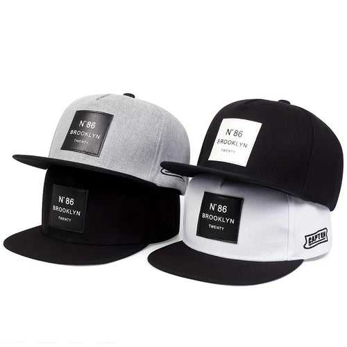 Fashion Men Women BROOKLYN Baseball Cotton Adjustable Snapback Hat Leather label N86 Hip Hop Caps Sun Hat