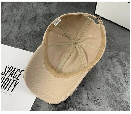 Vintage Washed Baseball Cap Children's Ins Fashion Letter Embroidery