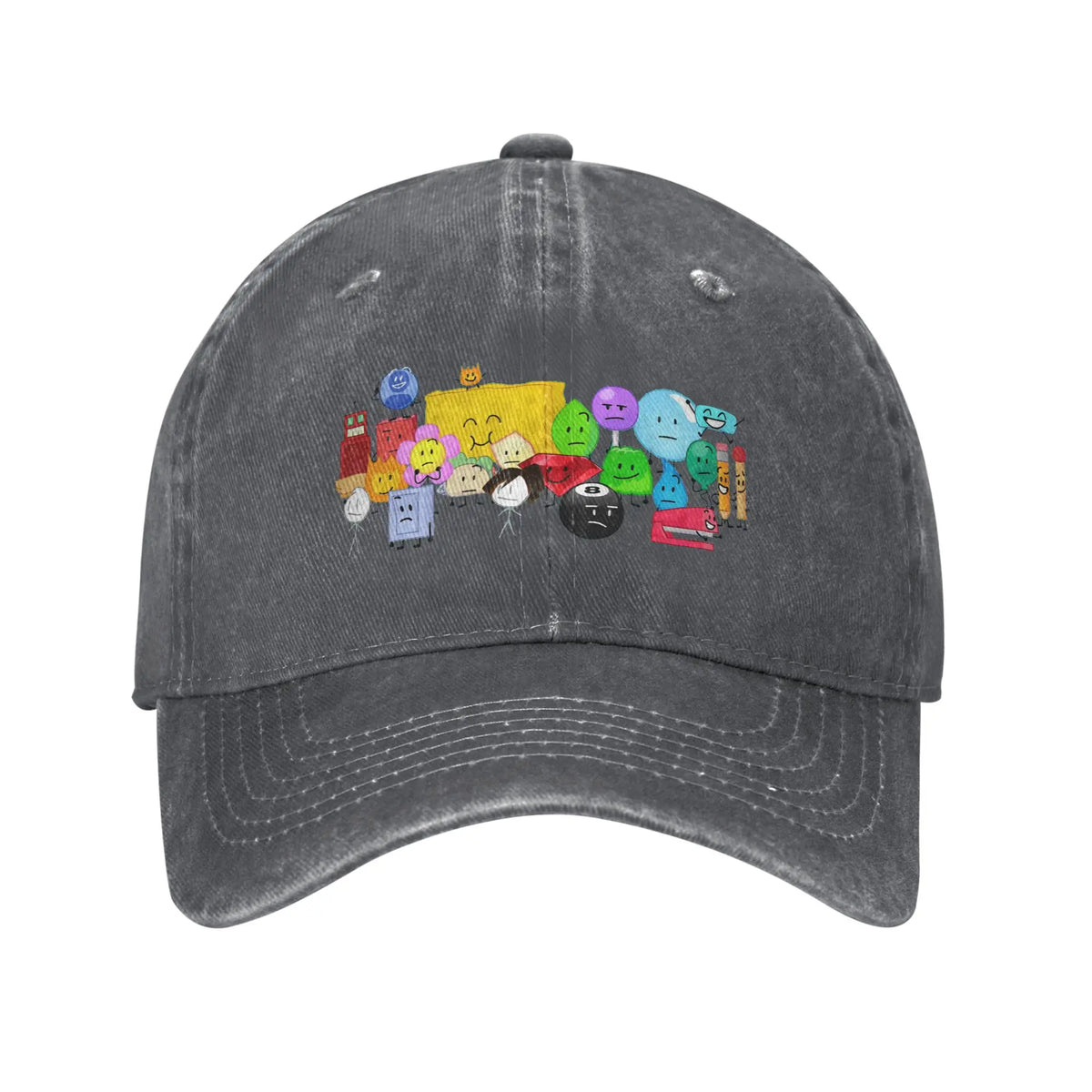 BFDI Inanimate Insanity All Characters Casual Baseball Cap