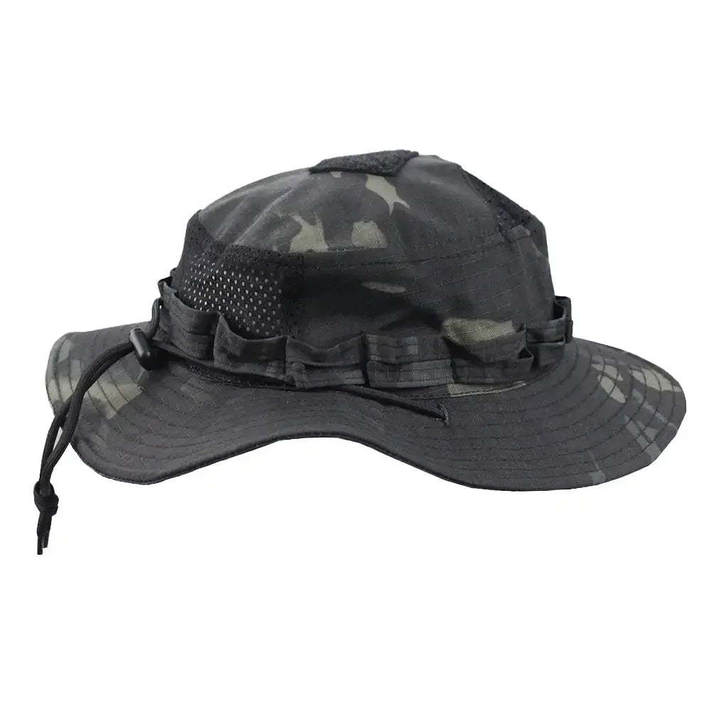 New Tactical Camouflage Bucket Hat Wide Brim Hat Men