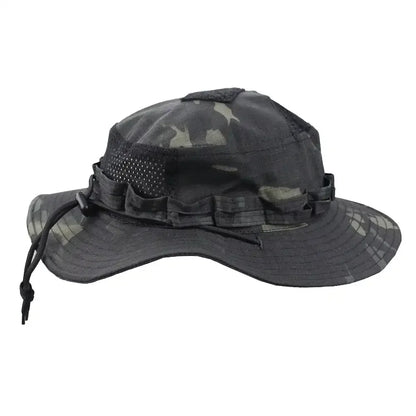 New Tactical Camouflage Bucket Hat Wide Brim Hat Men