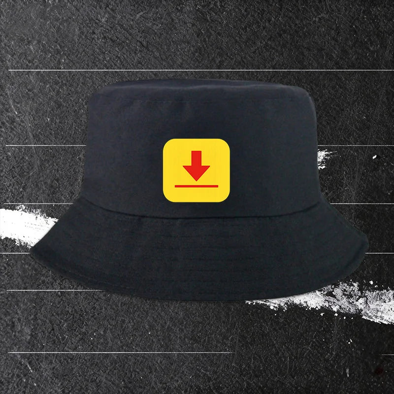 Red Arrow Print Fisherman Hat Bucket Hat