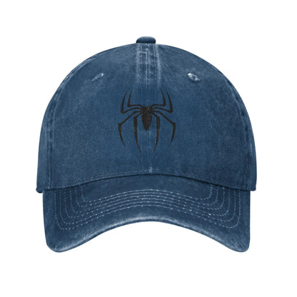 Spider Baseball Caps Casual Distressed Washed