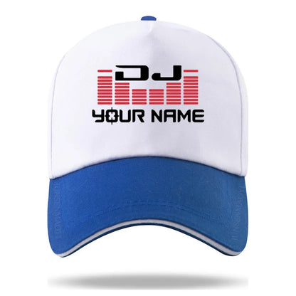 DJ Your Name Custom Print Color Matching Baseball Cap