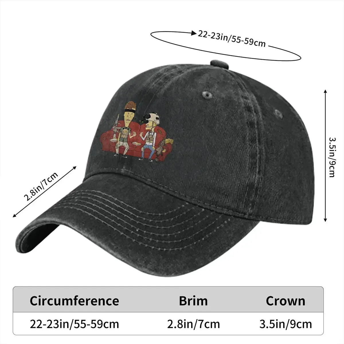 Summer Cap Sun Visor Operator Hip Hop Caps Beavis Baseball Hat