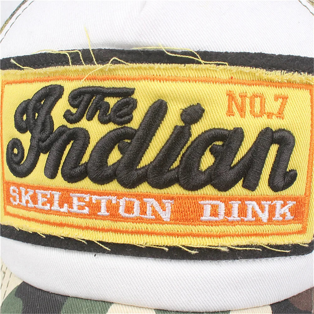 Streetwear Letter Embroidery Mesh Dad Baseball
