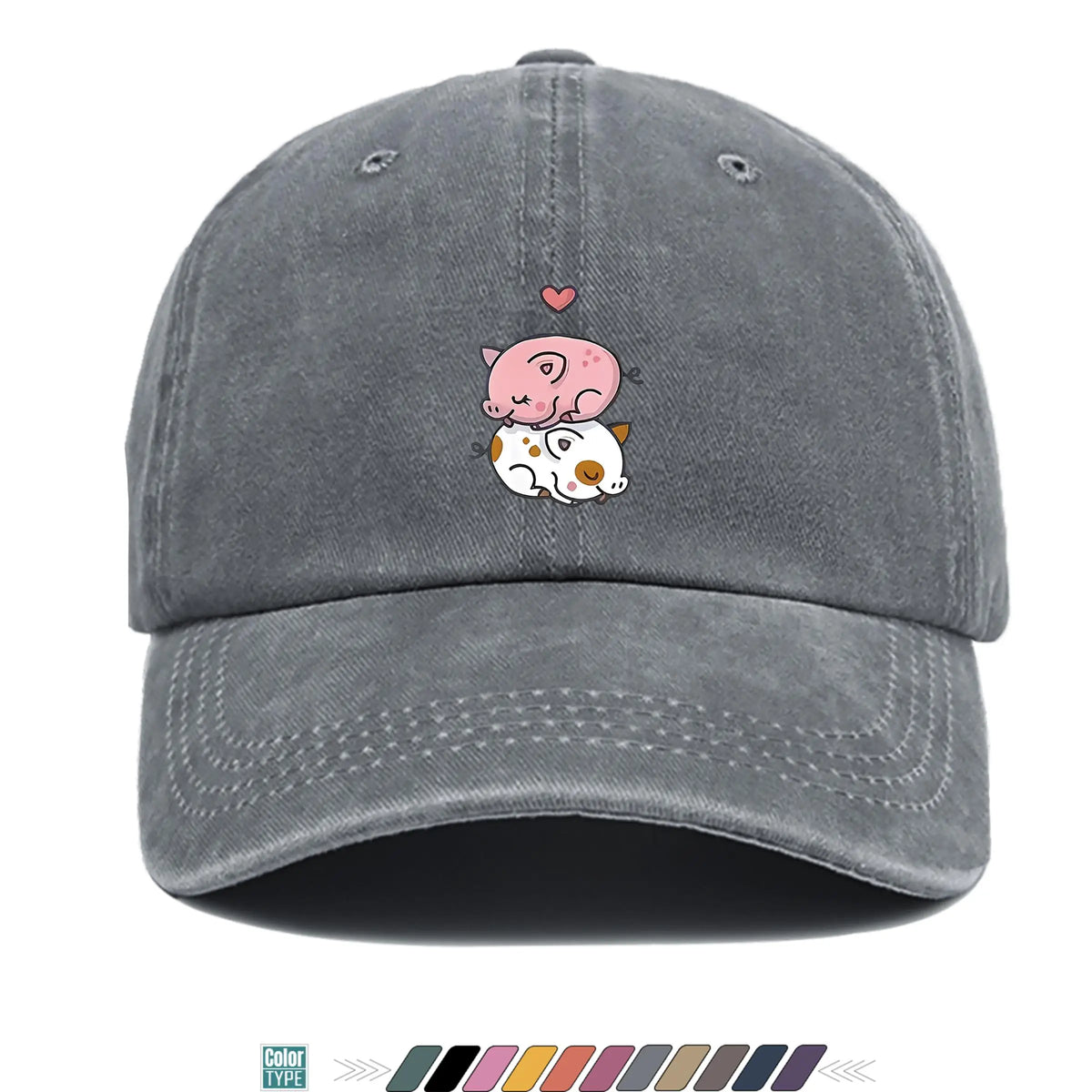 Cute Pig Print Baseball Cap