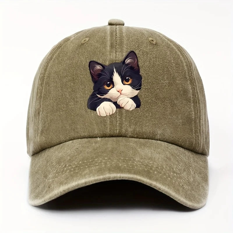 Funny Style Cat Patterned Baseball Cap