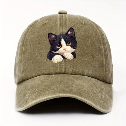 Funny Style Cat Patterned Baseball Cap
