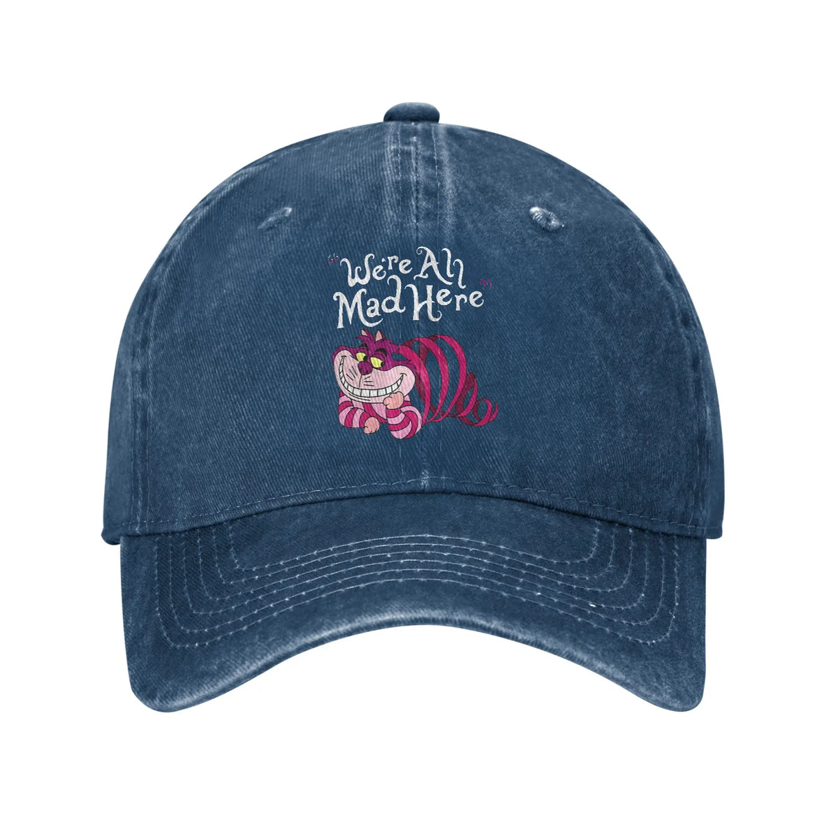 Virtuoso Delicate Eye Magic Nice Cheshire Cat We are All Mad Here Cat Sun Baseball Cap