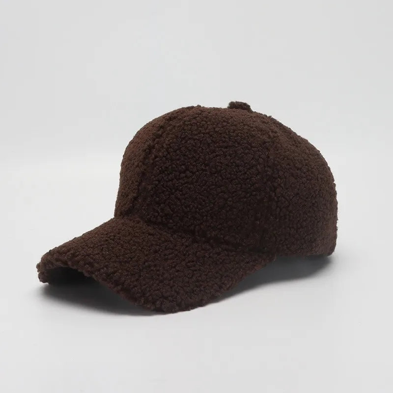 Winter Hats For Women Faux Fur Baseball Cap Female Outdoor