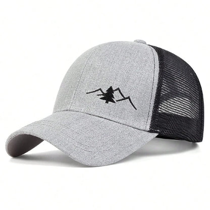 Unisex Casual Baseball Cap Sports Mountain Embroidery Hip Hop Hats