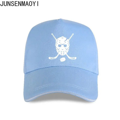 Goalie Mask and Hockey Sticks Baseball Cap