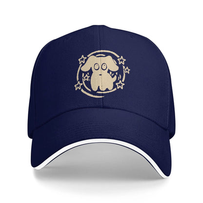 Happy Dog Mutt Puppy Pooch Under Starry Tail Comt Baseball Cap