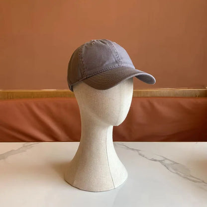 Simple Solid Color Cap Men And Women Casual Fashion Trend Baseball Cap