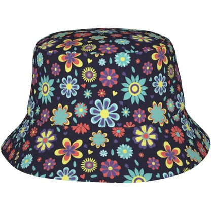 Small Flowers Fisherman Cap Hip Hop Gorras Summer Unisex Printing Bucket Hat