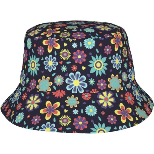 Small Flowers Fisherman Cap Hip Hop Gorras Summer Unisex Printing Bucket Hat
