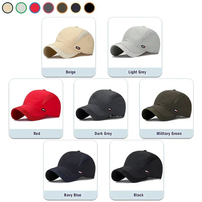 Summer Breathable Mesh Quick-Drying Hat Outdoor Sports Hat Sun Hat Baseball Caps