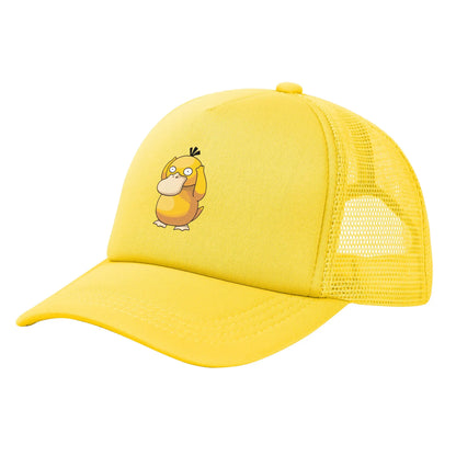 Unisex Psyduck Pokemoned Trucker Hat Mesh Baseball Caps
