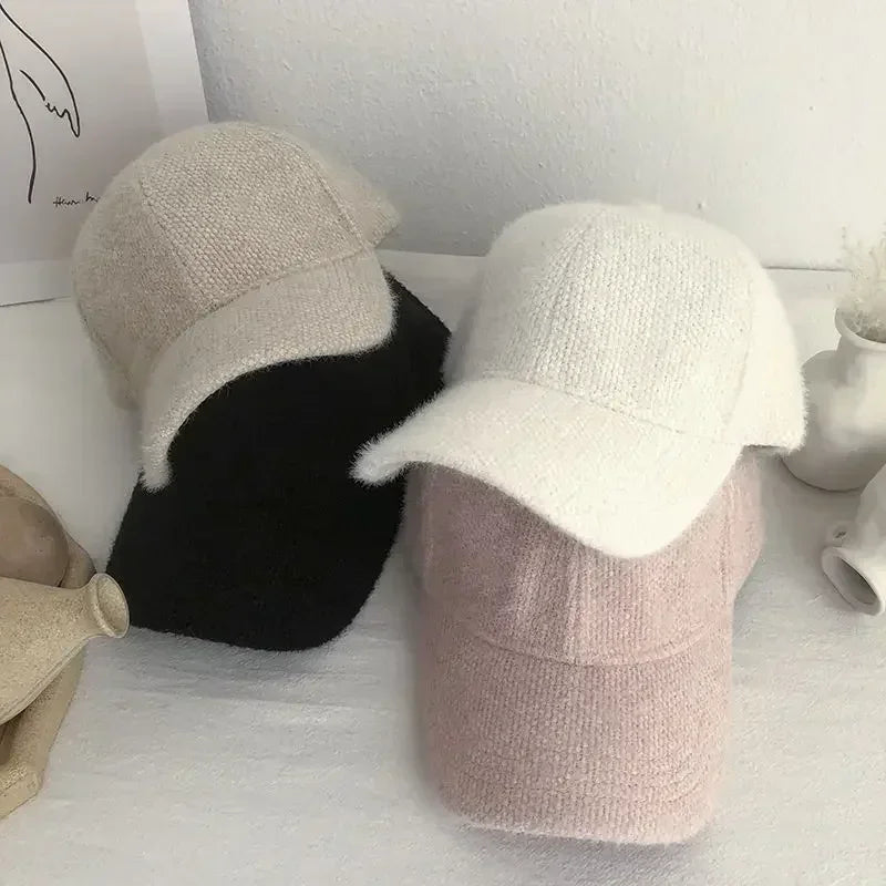 Autumn Winter Solid Color Baseball Cap
