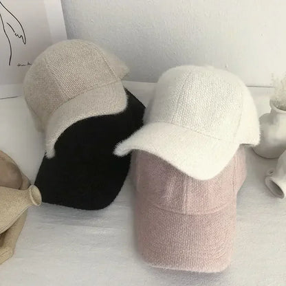Autumn Winter Solid Color Baseball Cap