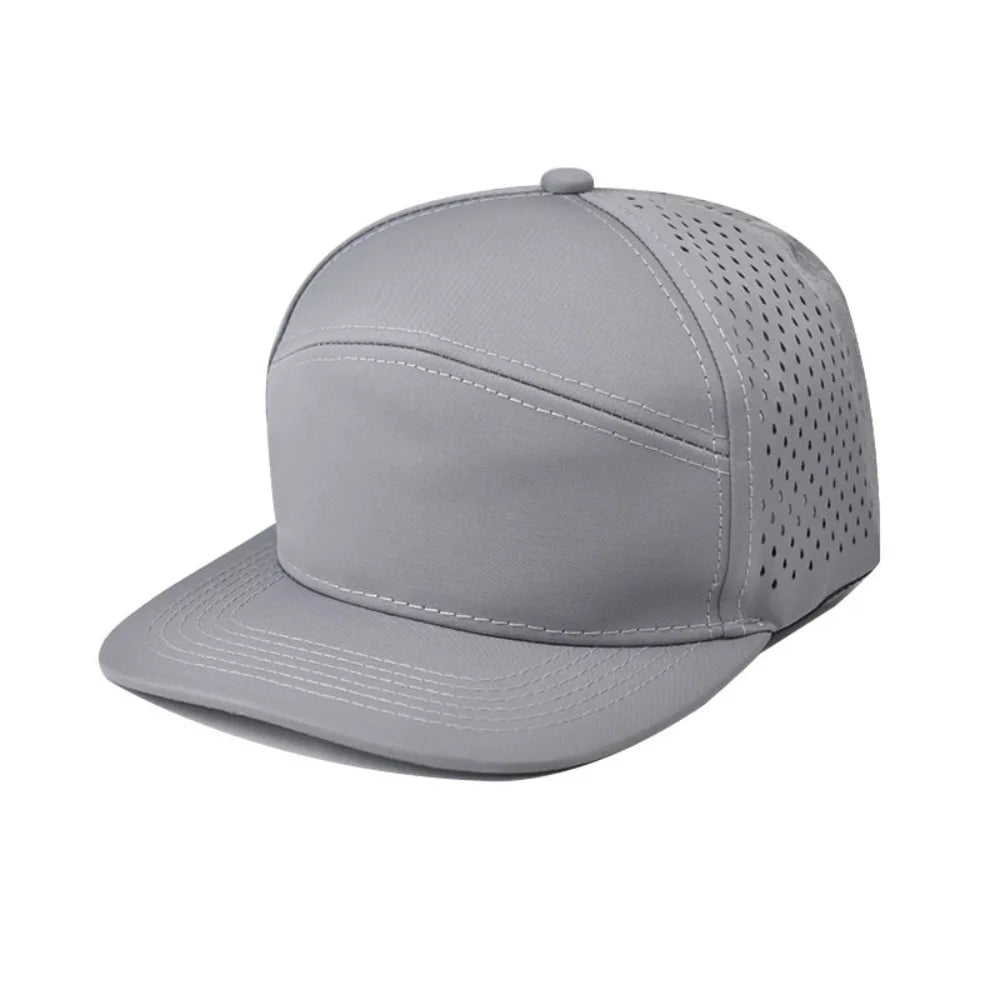 High Quality Solid Color Snapback Cap Adjustable Breathable Hip-Hop Hat Visor Hat Unisex