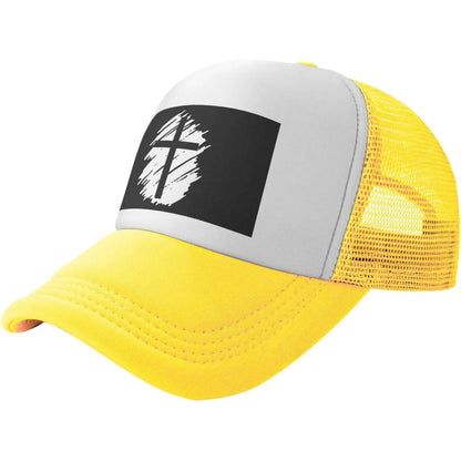 Distressed Cross Graphic Baseball Hat