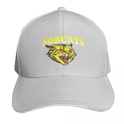 Bobcats Sports Team Badge Art Logo Cap Fashion Casual Baseball Caps