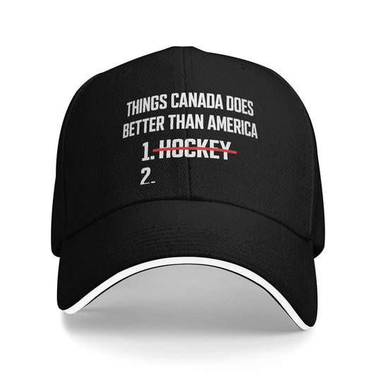 Summer Casual Baseball Cap Canada Does Hockey Better Funny Running Hippie Hip Hop Hats