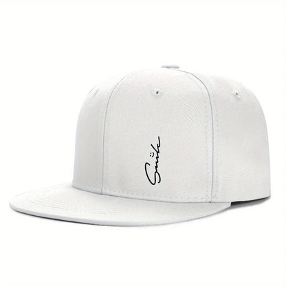 Lettered Smiley Face Print Stylish Baseball Cap For Men And Women