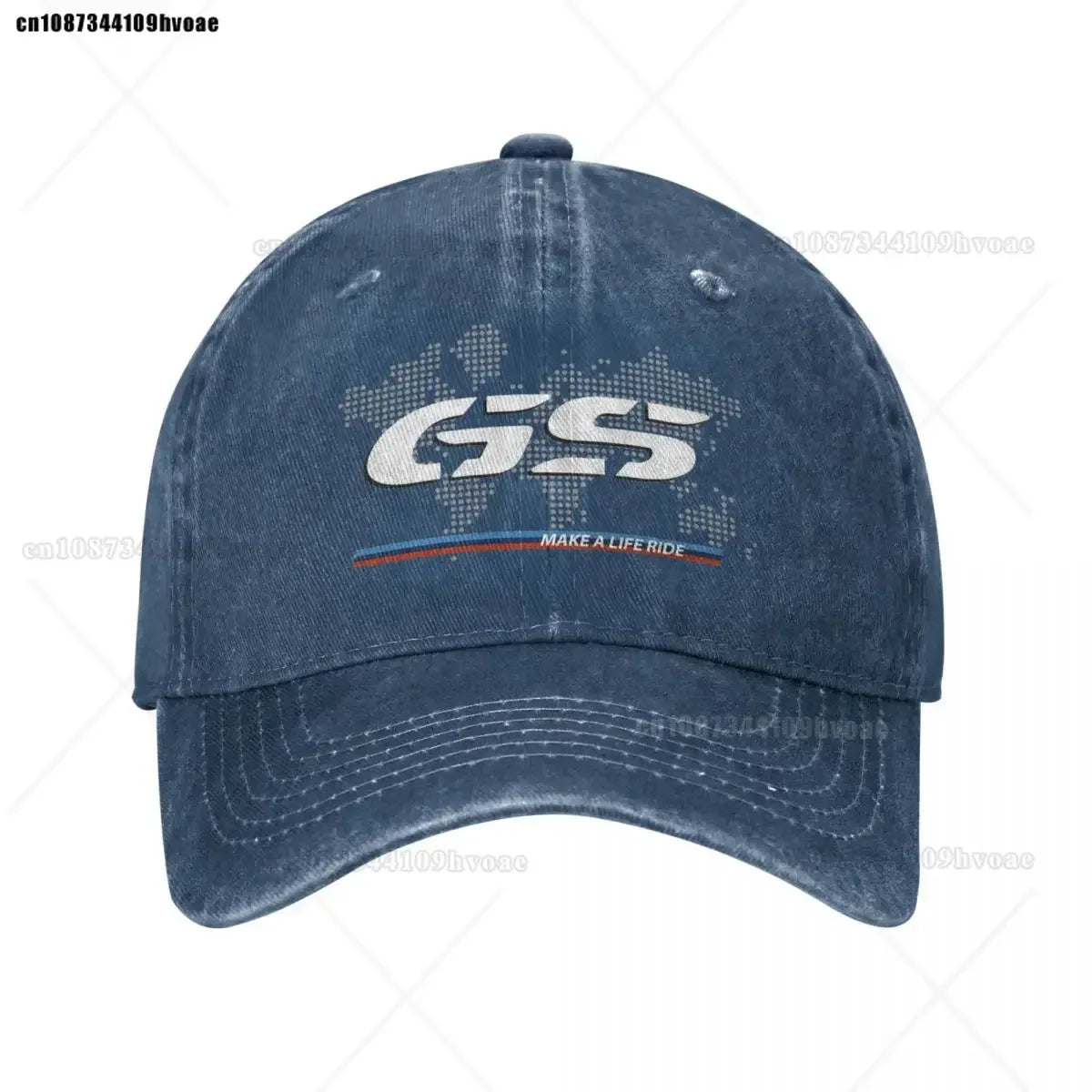 Motorcycle GS World Map Racing Baseball Cap